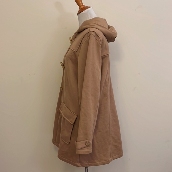 Torrid Tan Hooded Toggle Coat - Picture 4 of 9
